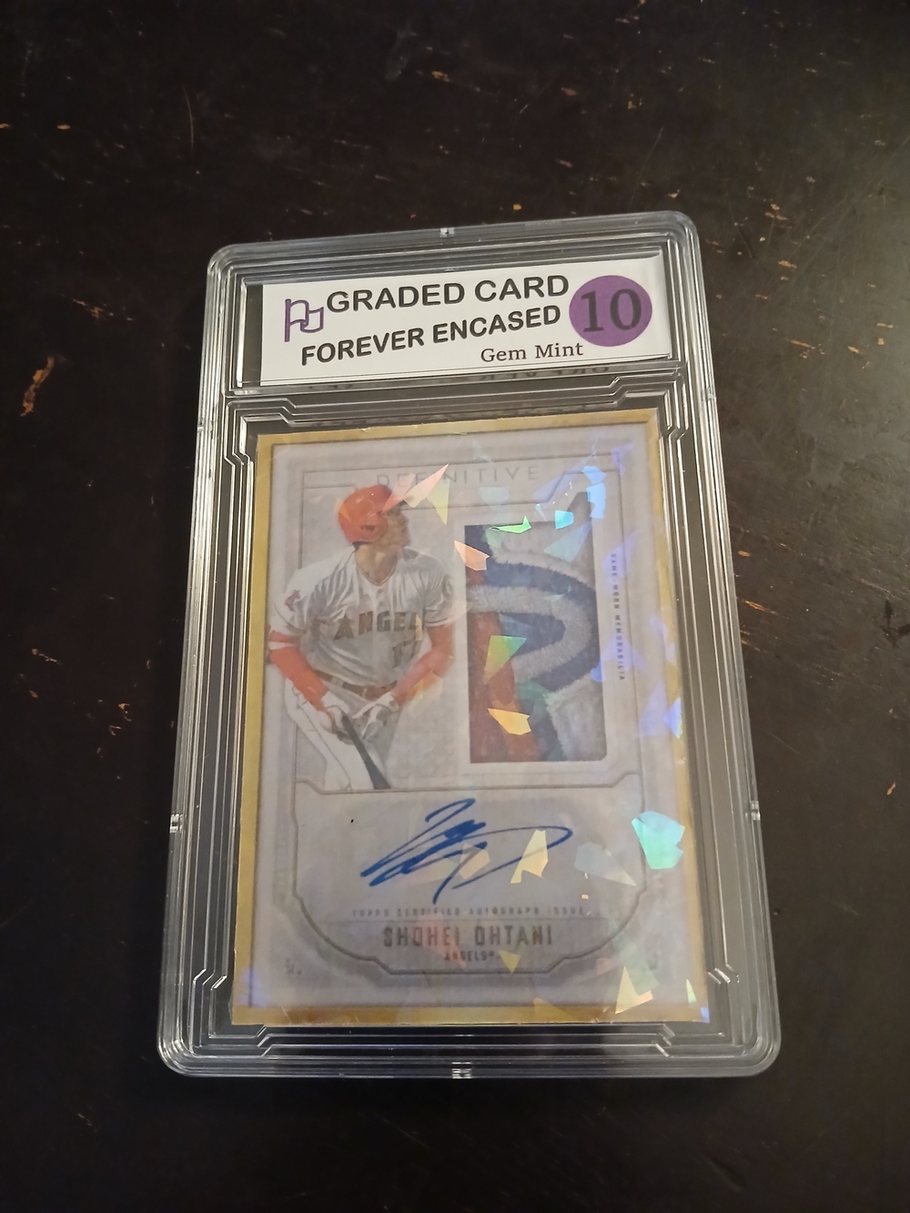 Forever Encased Graded Shohei Ohtani Autograph Facsimile Novelty Not Original